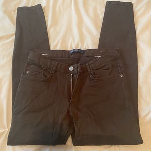 Zara Basic Skinny Denim in Brown